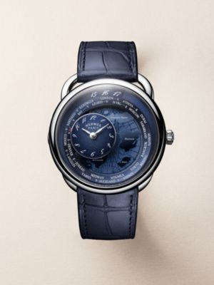Arceau Le Temps Voyageur watch, 38&nbsp;mm