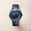Arceau Le Temps Voyageur watch, 38&nbsp;mm, bleu abysse