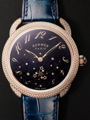 Arceau Aventurine etoilee watch, 34&nbsp;mm, View: front, front, view 3 of 3