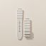 Hermès Cut Large model 36&nbsp;mm Single Tour Watch Strap, gris perle