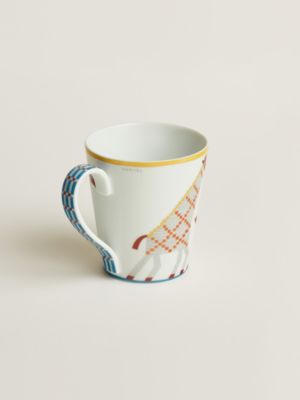 Animaux Nattes giraffes mug, View: Back, back, view 3 of 3