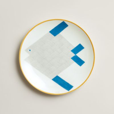 【新品未使用品】HERMES 046107P Dessert plate2set Soleil d'Hermès dessert plate n°1 | Hermès USA