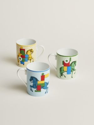 Coffret de 3 mugs Cavalier en Formes, Vue: Vue de dos, back, vue 3 sur 3