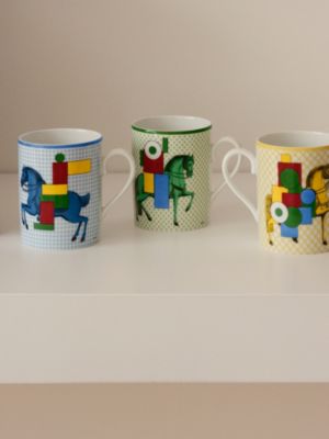 Coffret de 3 mugs Cavalier en Formes, Vue: vue de face, front, vue 2 sur 3