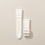 Hermès Cut Large model 36&nbsp;mm Single Tour Watch Strap, blanc