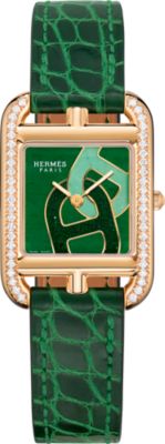 HERMES グリーンレザー 腕時計 グリーン - ウォッチ レディス | エルメス | Hermès - エルメス-公式サイト