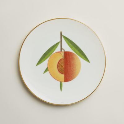 【新品未使用品】HERMES 046107P Dessert plate2set Soleil d'Hermès dessert plate n°2 | Hermès USA