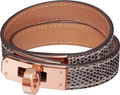 レザーブレスレット 《ケリー》 ドゥブルトゥール - レッド