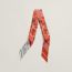 Twilly Eperon d'Or Bandana, vermillon/gris perle/blanc