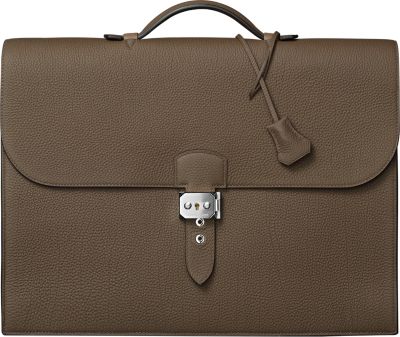 hermes leather briefcase