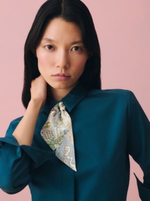 City of Light Twilly絲巾, 檢視: 佩戴, worn, 檢視共2張圖片的第3張