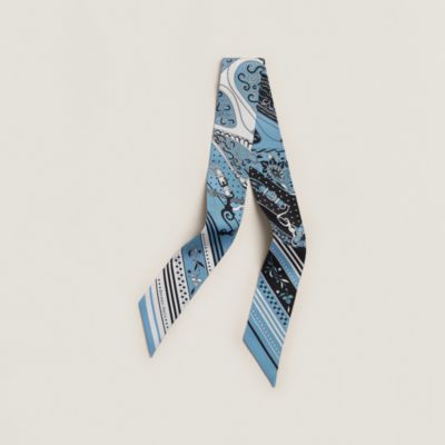 Twilly 《アマゾンの祭典・バンダナ》 - ブルー | Hermès - エルメス  