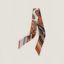 Festival des Amazones Bandana Twilly, caramel/blanc/noir