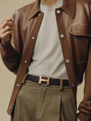 H 벨트 버클 & 리버서블 가죽 스트랩 32mm, 보기: 이미지: 제품 착용 이미지, worn, 3개 중 4번째 보기