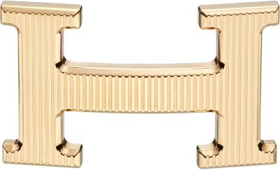 Hermes Solid 18K Yellow Gold 'H' Belt Buckle 