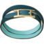Behapi Double Tour bracelet, colvert/bleu atoll