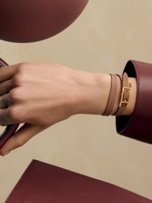 レザーブレスレット 《ビーアピ》 ドゥブルトゥール, イメージ: 着用例, worn, ビュー3の3