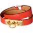Rivale Double Tour bracelet, orange poppy