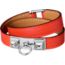 Rivale Double Tour bracelet, orange poppy