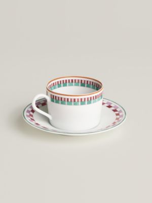 Hermès en Contrepoint tea cup and saucer n°2, View: Back, back, view 3 of 3