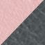Reversible leather strap 13&nbsp;mm, rose sakura/gris misty