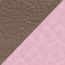 Reversible leather strap 13&nbsp;mm, étoupe/mauve sylvestre