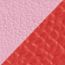Reversible leather strap 13&nbsp;mm, mauve sylvestre/capucine