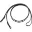 Curb reins 14&nbsp;mm, noir/rouge H, no stock