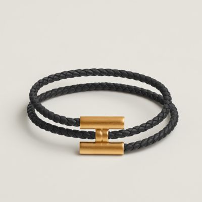 Hermès Enamel Clic HH So Black Bracelet - Black, Palladium-Plated Cuff,  Bracelets - HER531546