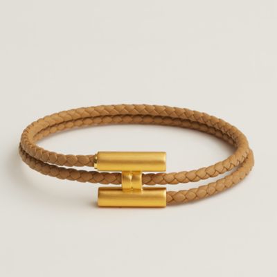 新作★HERMES★レザーブレスレット トゥルニ トレッセ Hクラスプ レザーブレスレット 《トゥルニ》 トレッセ | Hermès - エルメス