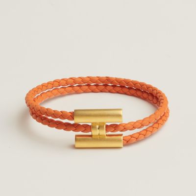 レザーブレスレット 《ビーアピ》 ドゥブルトゥール | Hermès