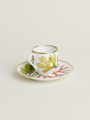 Natures Marines coffee cup and saucer, View: Back, back, view 3 of 4
