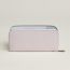Silk'In classic long wallet, mauve pâle/bleu paradis/perle
