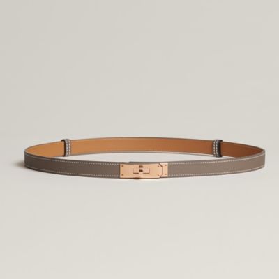 Kelly leather belt Hermès Black size 75 cm in Leather - 34738686