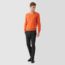 Inverted cashmere V-neck sweater, orange Hermès