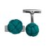 Kilt cufflinks, bleu paon