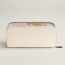 Silk'In Classique long wallet, craie/mauve pâle/cardamome