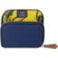 Porte-monnaie Silk'In, bleu saphir/fauve/lime