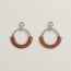 Loop earrings, fauve, no stock