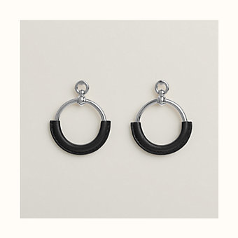 Heritage Equestre Etrier earrings , large model | Hermès USA