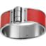 Leather hinged bracelet, rose Jaipur