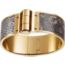 Leather hinged bracelet, ombre