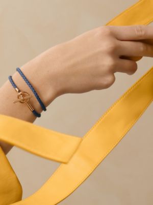 レザーブレスレット 《グレナン》 ドゥブルトゥール, イメージ: 着用例, worn, ビュー2の2