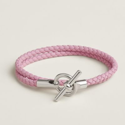 美品 HERMES GLENAN DOUBLE TOUR ブラウン　シルバー Glenan Double Tour bracelet | Hermès Mainland China