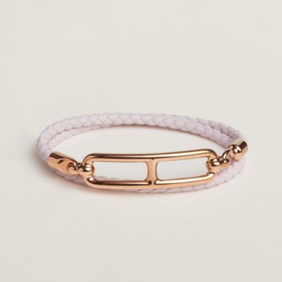 レザーブレスレット 《ルリ》 ドゥブルトゥール | Hermès