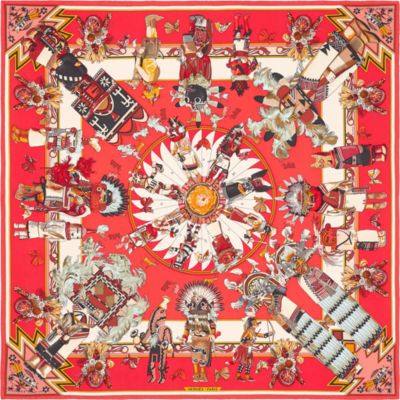 Kachinas wash scarf 90
