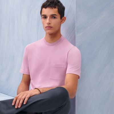 【華やか×上品】HERMES 「H」刺繍Tシャツ H