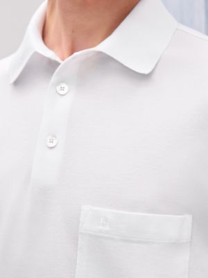 "H" embroidered buttoned polo shirt, View: Worn, worn, view 3 of 3
