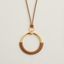 Loop pendant, gold