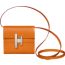 Portefeuille Hermès Cinhetic mini, abricot